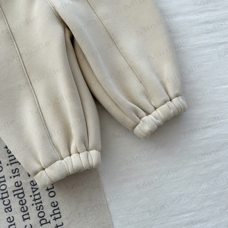 Einfarbig Vlies Hose für Baby - image 11