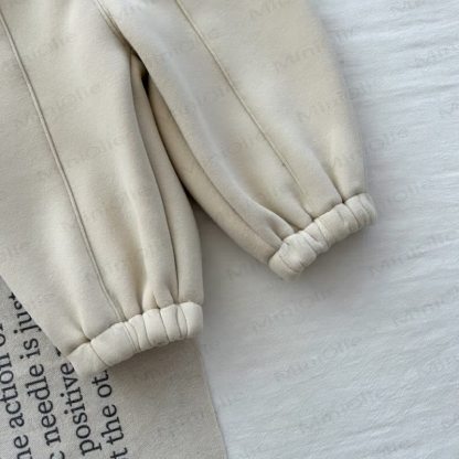 Einfarbig Vlies Hose für Baby - image 11