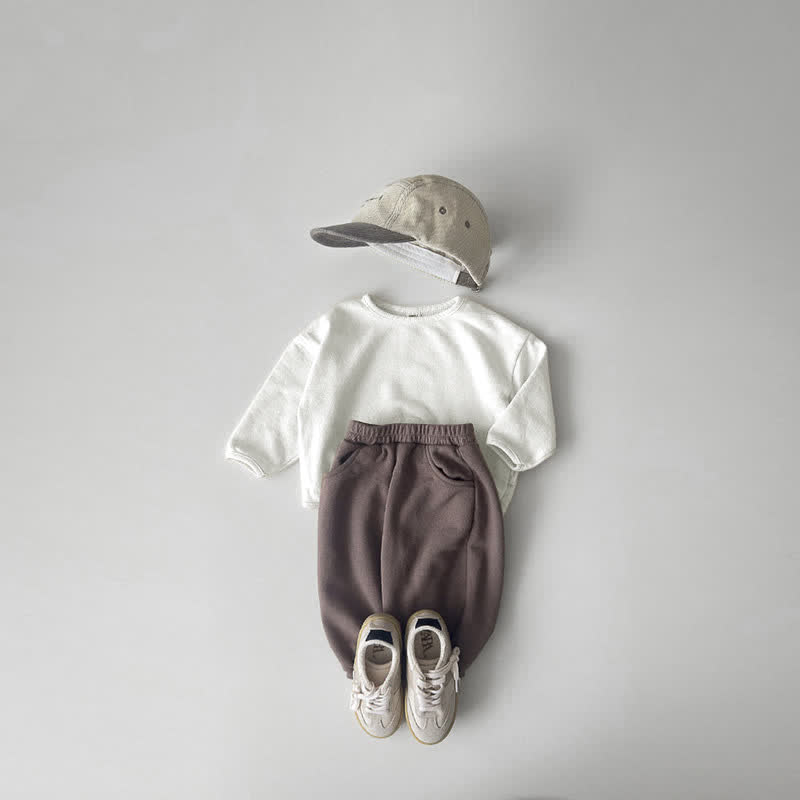 Einfarbig, lockeres T-Shirt für Baby und Kleinkind - image 9