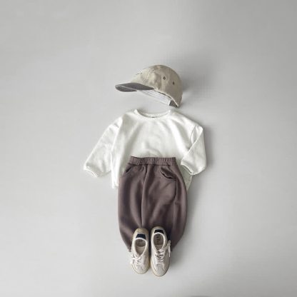 Einfarbig, lockeres T-Shirt für Baby und Kleinkind - image 9