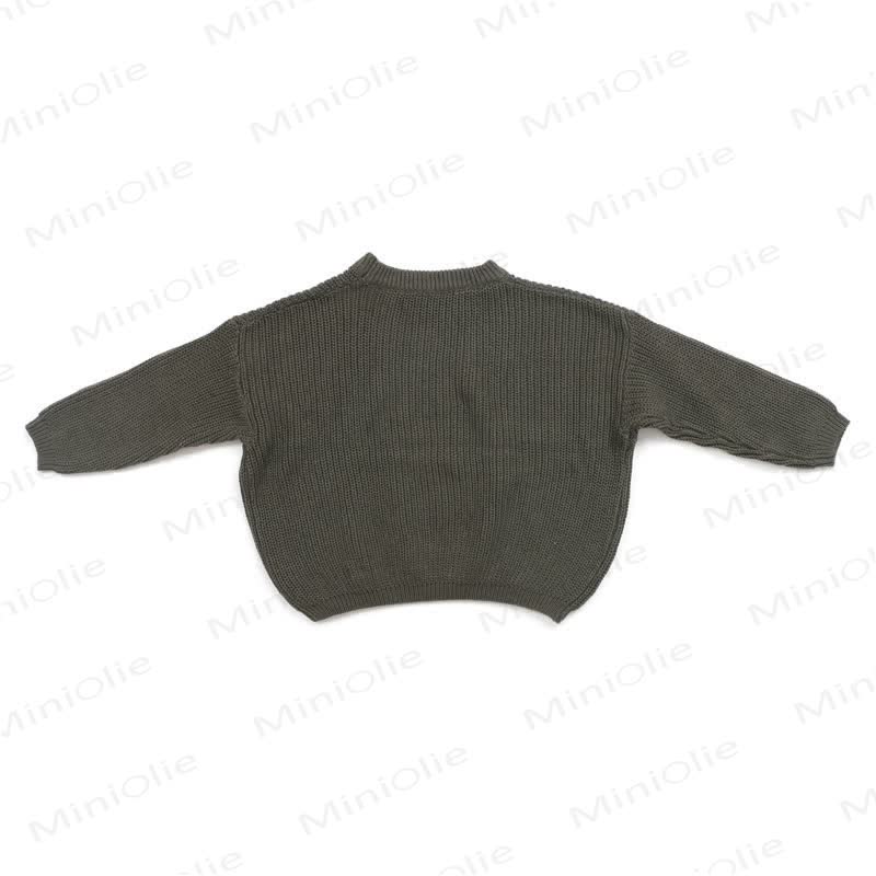 Einfarbiger, warmer Pullover für Babys und Kleinkinder - image 13