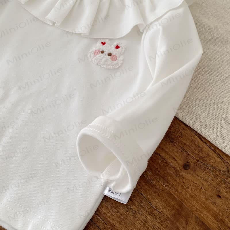 Baby Apple Dog Denim Overalls & weißes Spitze - image 14