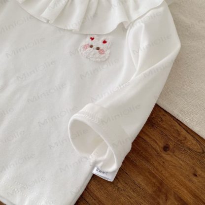 Baby Apple Dog Denim Overalls & weißes Spitze - image 14