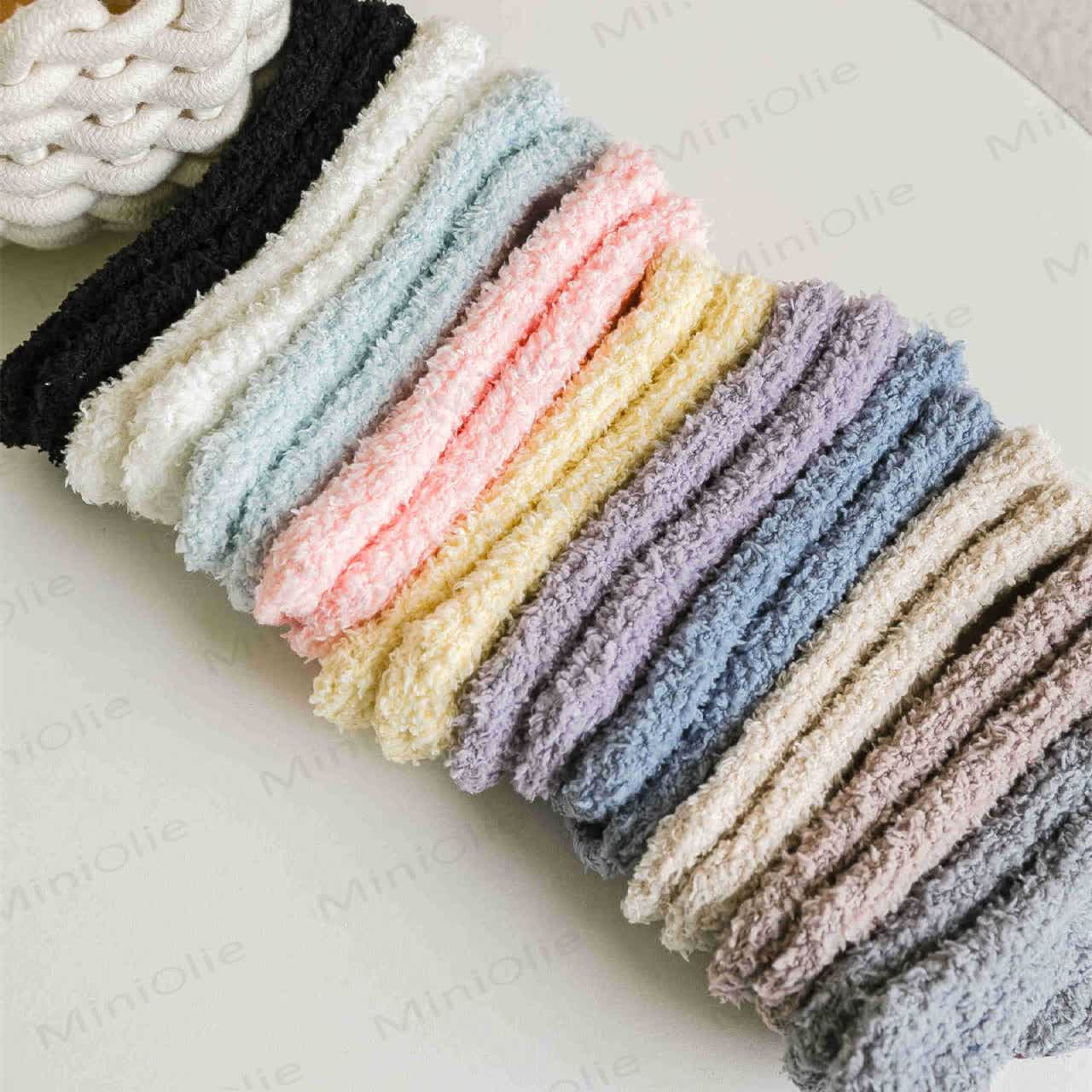 Einfarbige Fleece-Bodensocken für Babys - image 5