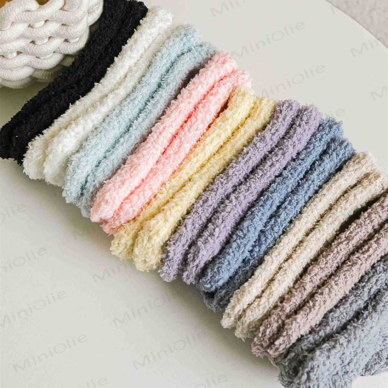 Einfarbige Fleece-Bodensocken für Babys - image 5