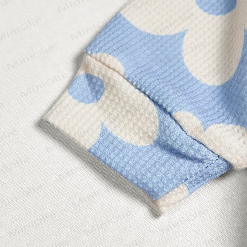 2-teiliges Set mit Waffel und Blau für Baby und Kleinkind - image 5