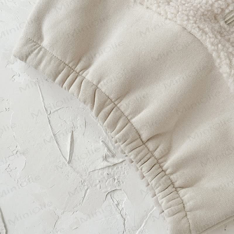 Beige 2-teiliges Vlies Set für Baby , Mädchen - image 5