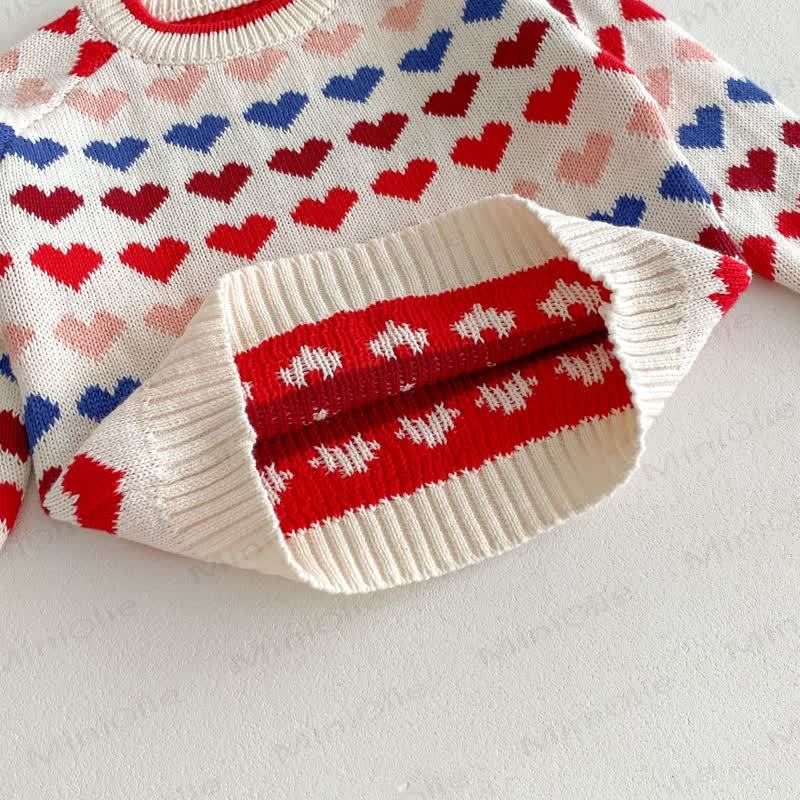 Bunt Pullover und Hose mit Herz für Baby und Kleinkind - image 16