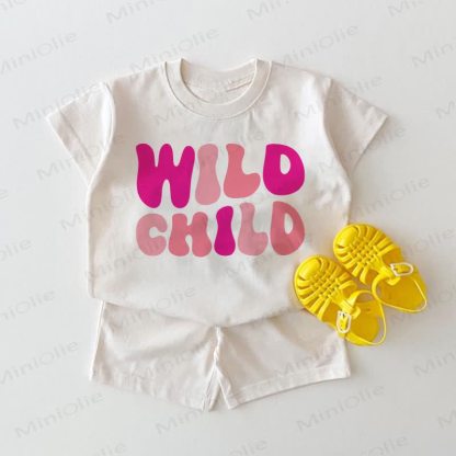 WILD CHILD Baby T-Stück und Shorts 2-teiliges Set - Weiß - 18-24M - image 1