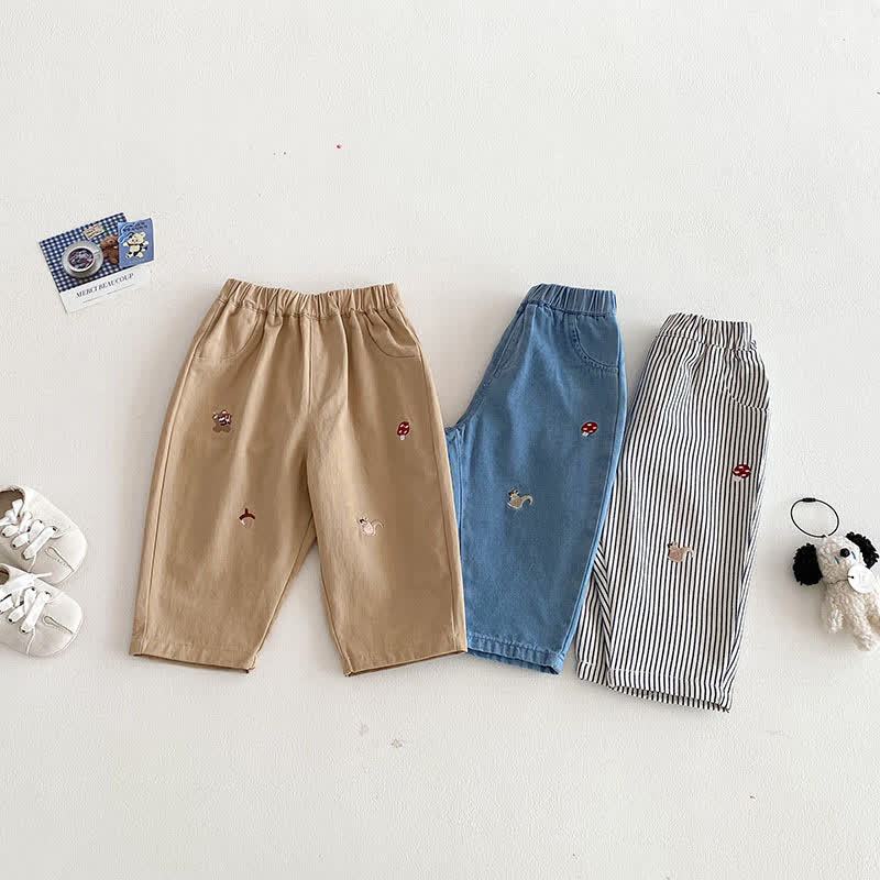 Baby Kleinkind Junge Eichhörnchen Denim Hose - image 4