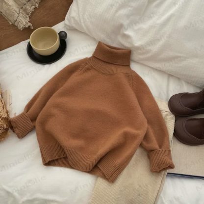 Kind Pullover , Einfarbig - Bronze - 10Y - image 5