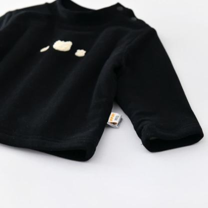 Baby Overalls mit Gesteppt und Sherpa-Besatz oder Schwarz Sweatshirt - image 9