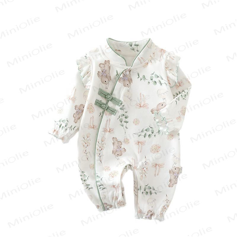 Baby Hase mit Hasenknoten und Strampler - image 5