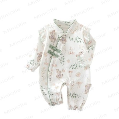 Baby Hase mit Hasenknoten und Strampler - image 5