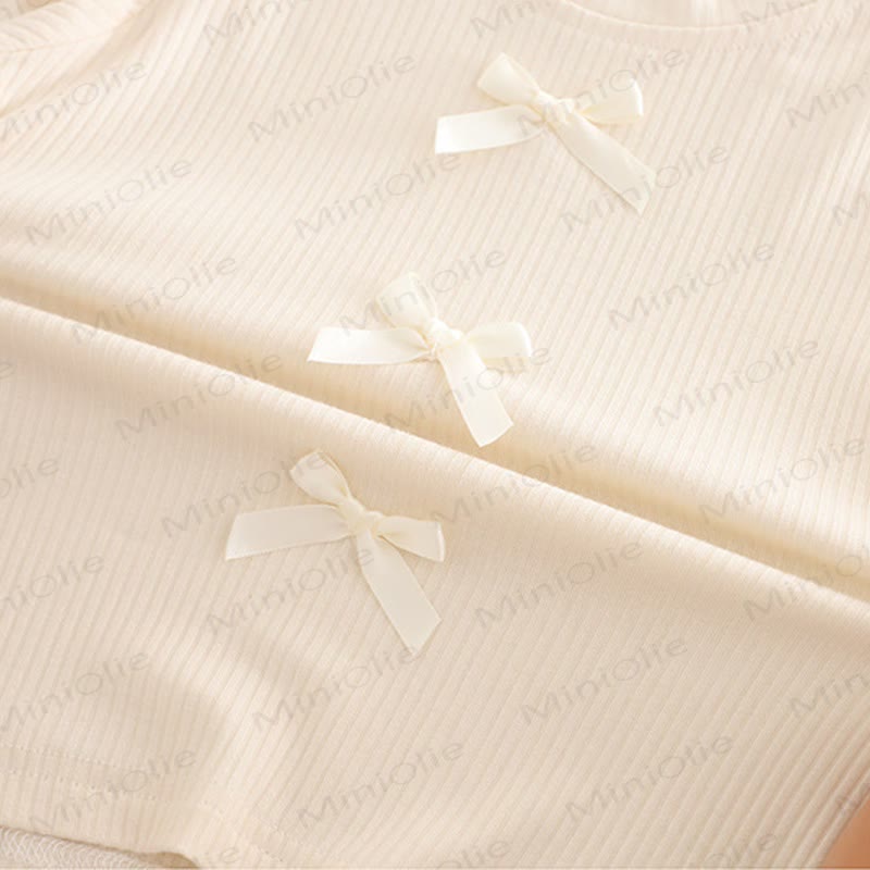 3-teiliges Set aus Pullover mit Schleifen und Regenbogen für Baby und Kleinkind - image 15