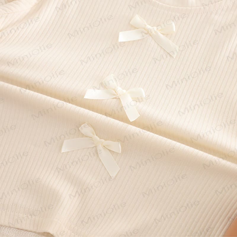 3-teiliges Set aus Pullover mit Schleifen und Regenbogen für Baby und Kleinkind - image 15