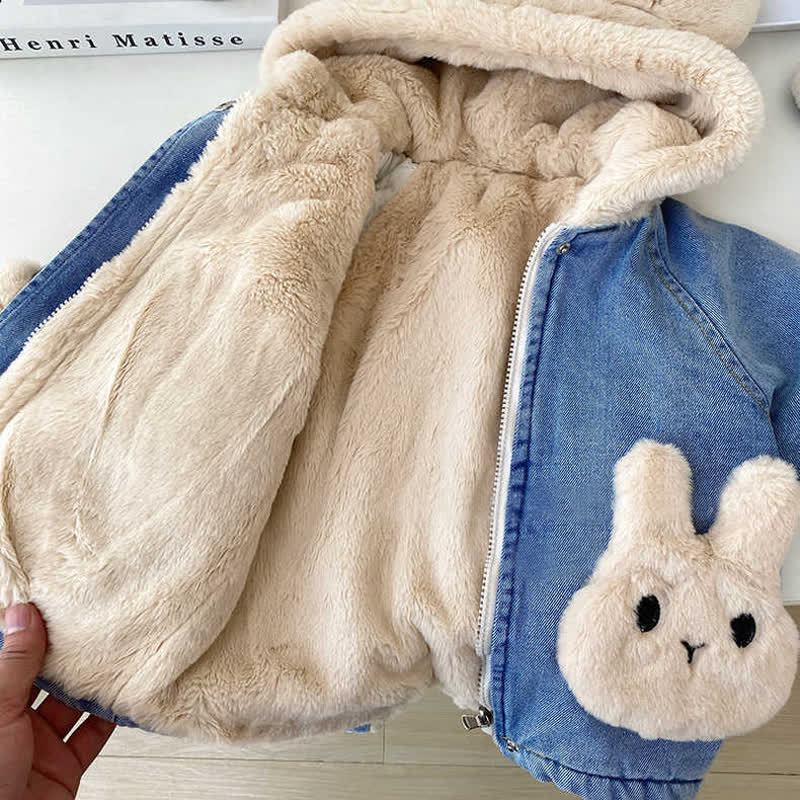 Mädchen Hase Cowboy -Hoodie aus Vlies - image 4