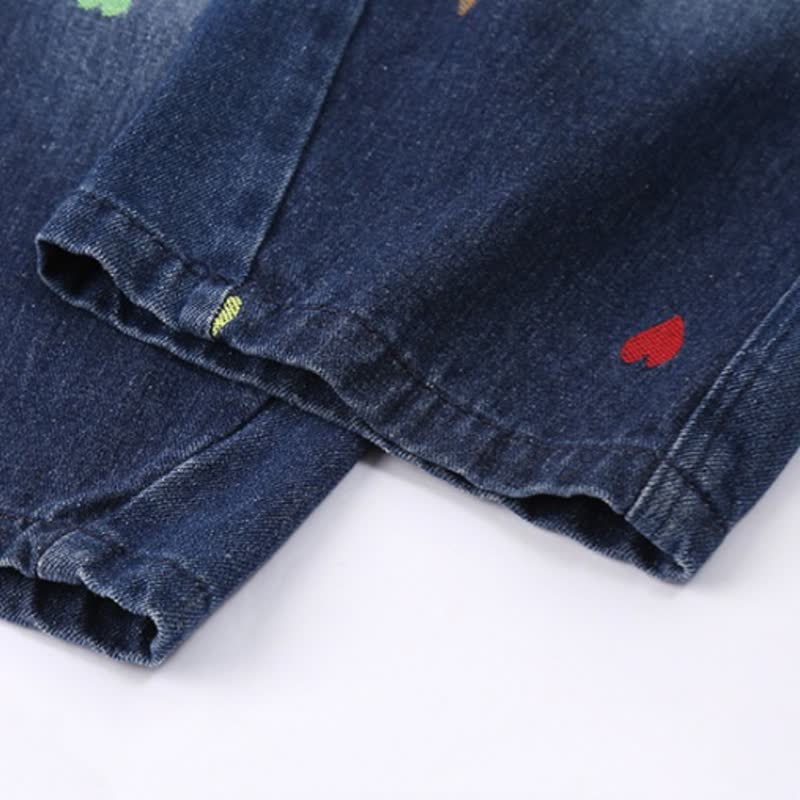 Kleinkind Jeans mit Herz für Kleinkinder, Denim Hose - image 12