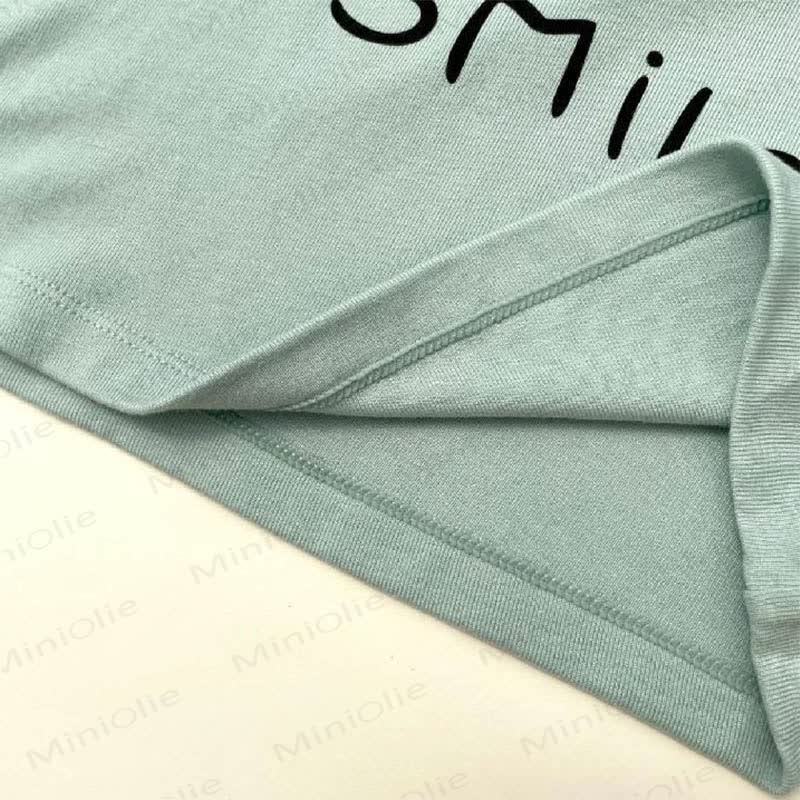 Zweiteiliges Set aus weichem Modal-Hemd mit Smiley -Gesicht und Hose Loungehose für Kleinkind - image 9