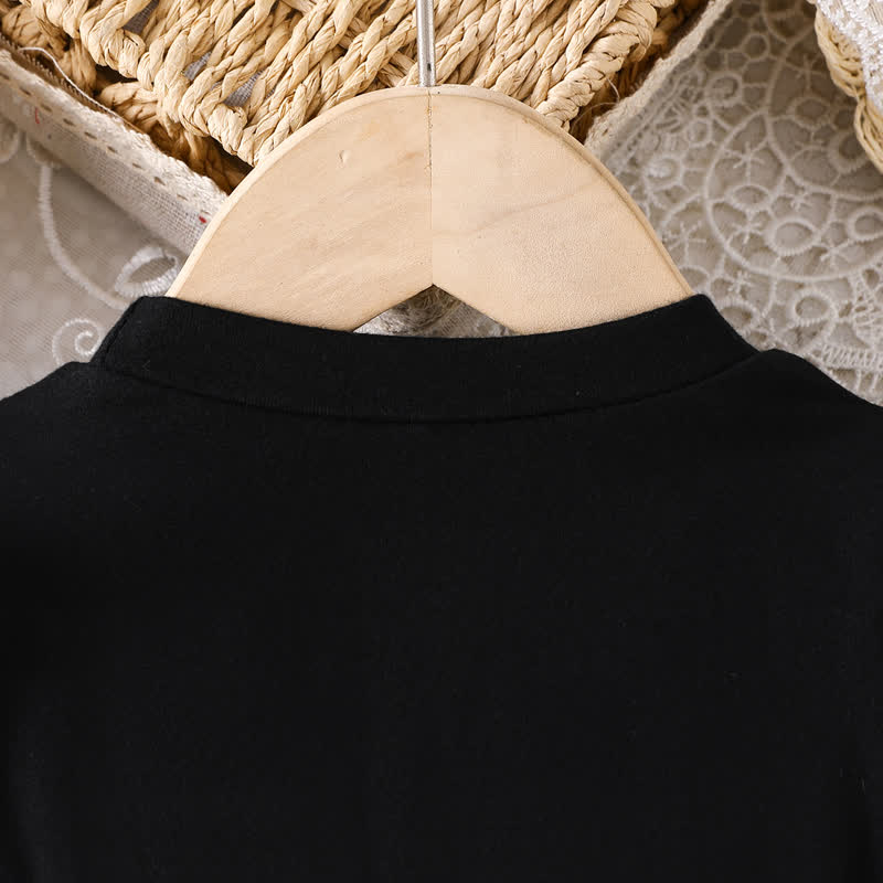 Baby Mädchen Kleid aus Mesh mit Schleife und Blume - image 4