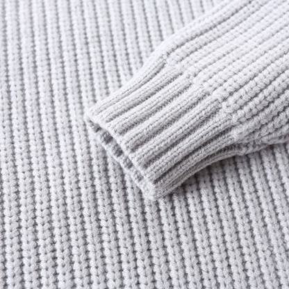 Einfarbig Pullover mit Gestrickt für Kind - image 13