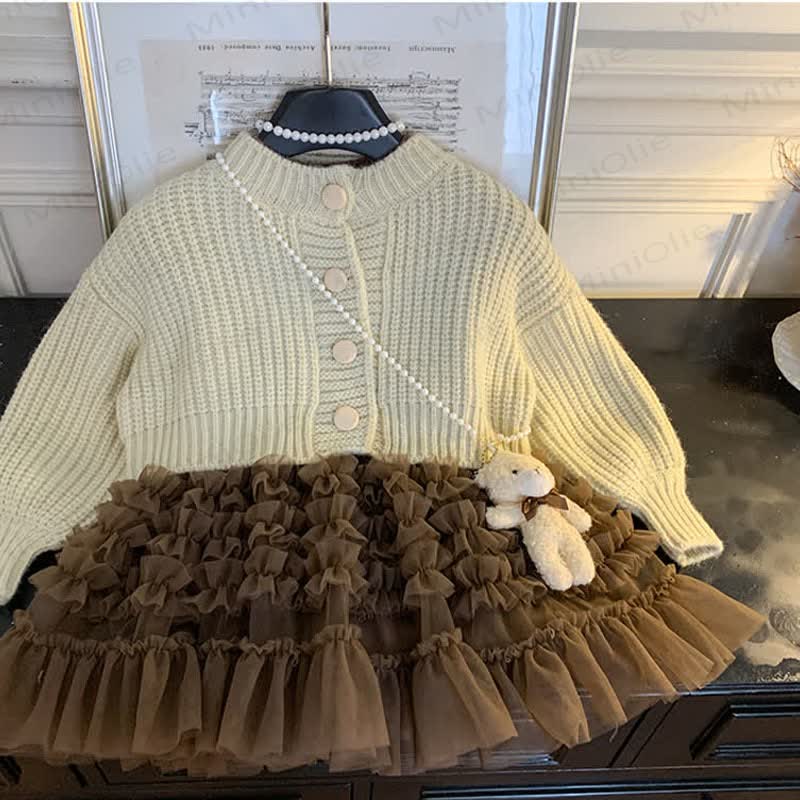 Lila Gestrickt - Set für Kind und Mädchen, 2-teilig - image 6