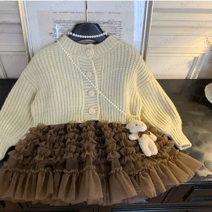 Lila Gestrickt - Set für Kind und Mädchen, 2-teilig - image 6