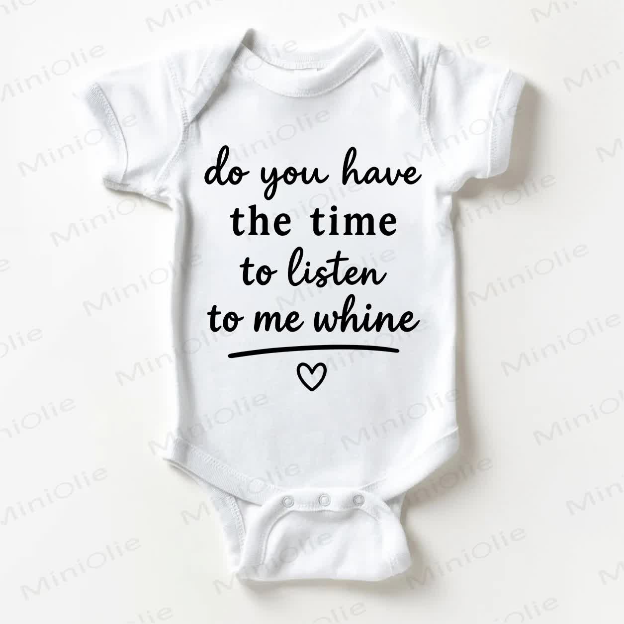 DO YOU HAVE THE TIME TO LISTEN TO ME WHINE? Baby Bodysuit in Weiß - Weiß - 18-24M - image 1