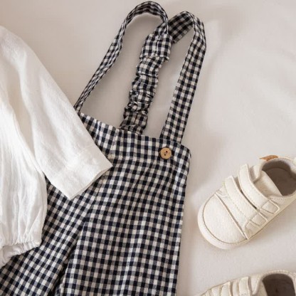 Baby Jungen Gentleman Plaid Bodysuit Overalls 2-teiliges Set - image 9