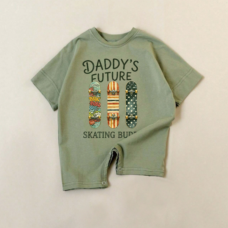 DADDY'S FUTURE Skating-Kumpel, Baby Strampler - Grün - 18-24M - image 1
