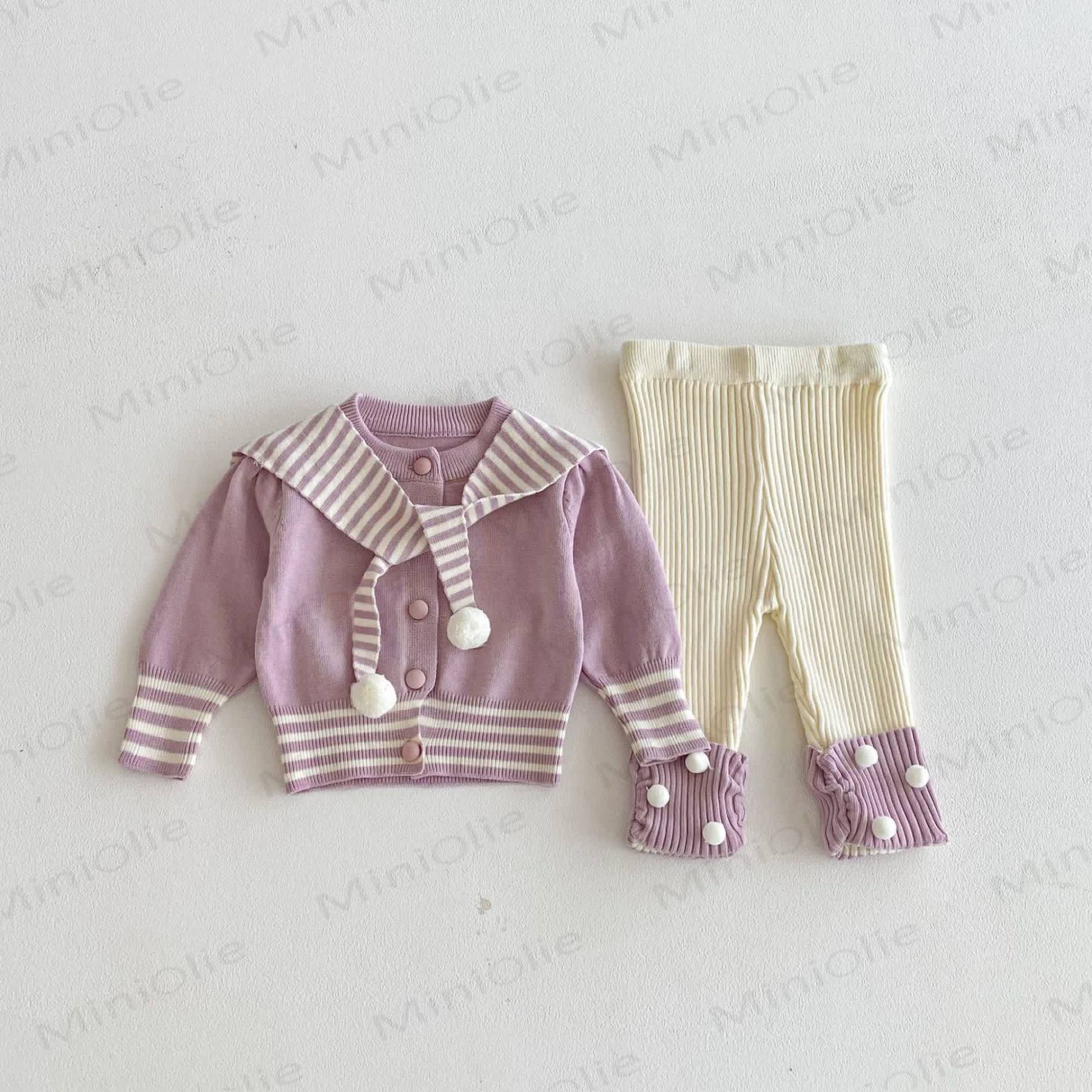 2-teiliges Set mit Gestrickt Schal für Baby (Mädchen) - image 13