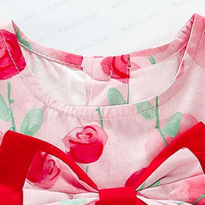 Kleinkind-Mädchen Rosa Kleid mit Blumen und Tüll aus Tüll, Kleid - image 6