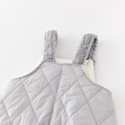 Baby Overalls mit Gesteppt und Sherpa-Besatz oder Schwarz Sweatshirt - image 7