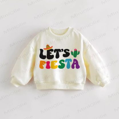 LET'S FIESTA Baby Kleinkind Kaktus Sweatshirt - Creme - 3-5J - image 1