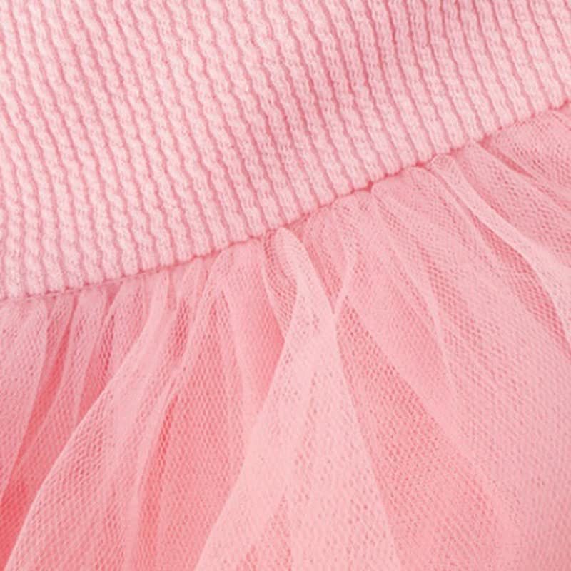 Baby Kleinkind Mädchen- Kleid aus Tüll mit Perlen-Schalkragen und Tüll - image 6