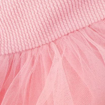 Baby Kleinkind Mädchen- Kleid aus Tüll mit Perlen-Schalkragen und Tüll - image 6