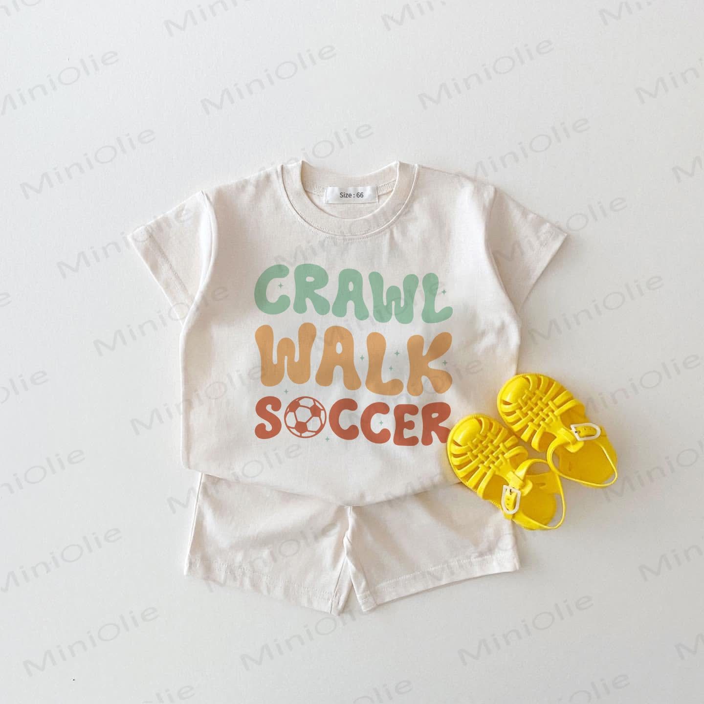 CRAWL WALK SOCCER Set für Baby, weiß, 2-teilig - Weiß - 18-24M - image 1