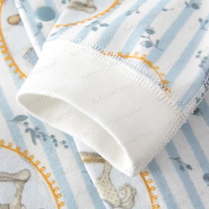 Baby Strampler mit Pferde-Cartoon-Streifen - image 5