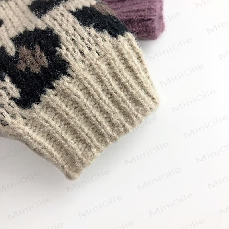 Strickjacke mit Leopardenmuster für Kleinkinder - image 9