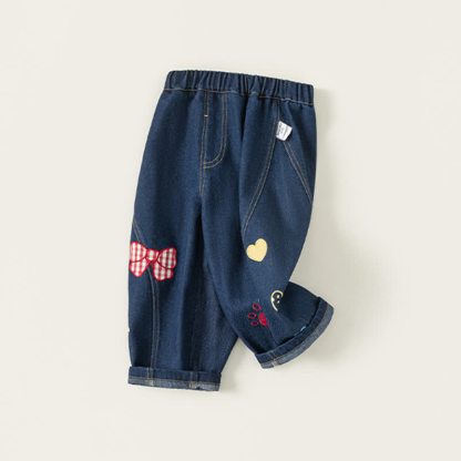 Sternenweste für Kleinkindmädchen/Weißes Hemd/ Blau Jeans - image 12