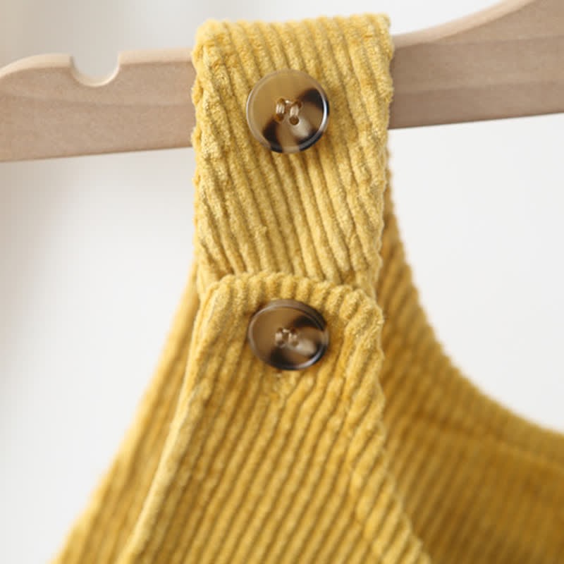 Einfarbiger Cord-Overall für Kleinkinder in Neutral - image 7