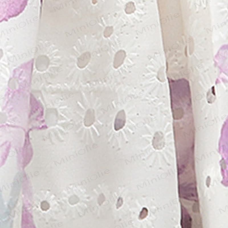 Ärmelloses Kleid aus Blumen mit Tüll für Kleinkind-Mädchen - image 6