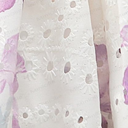 Ärmelloses Kleid aus Blumen mit Tüll für Kleinkind-Mädchen - image 6