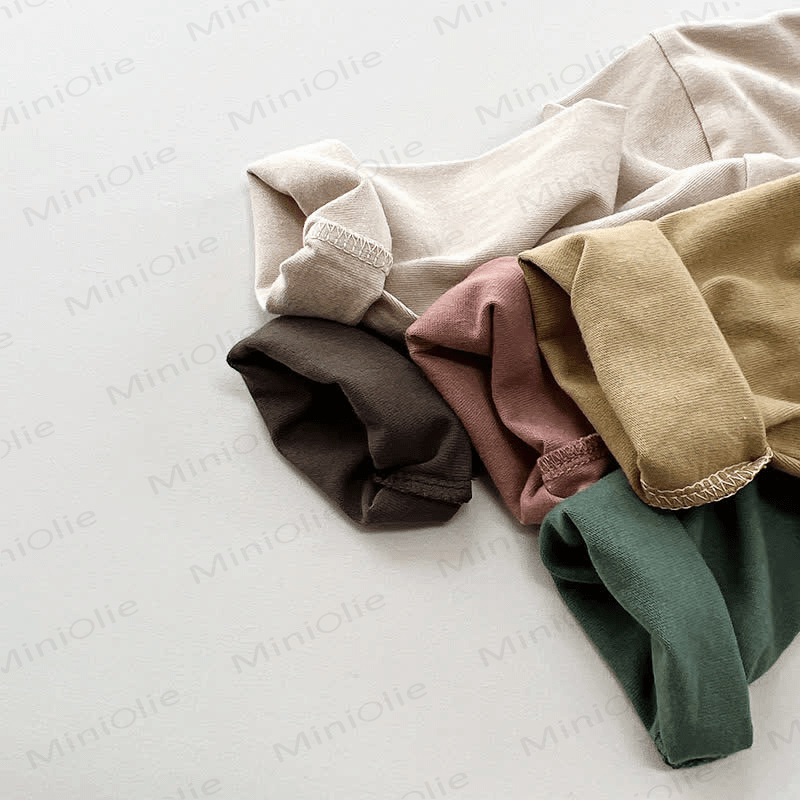 Einfarbiges, lässiges Retro T-Shirt für Kleinkinder - image 9