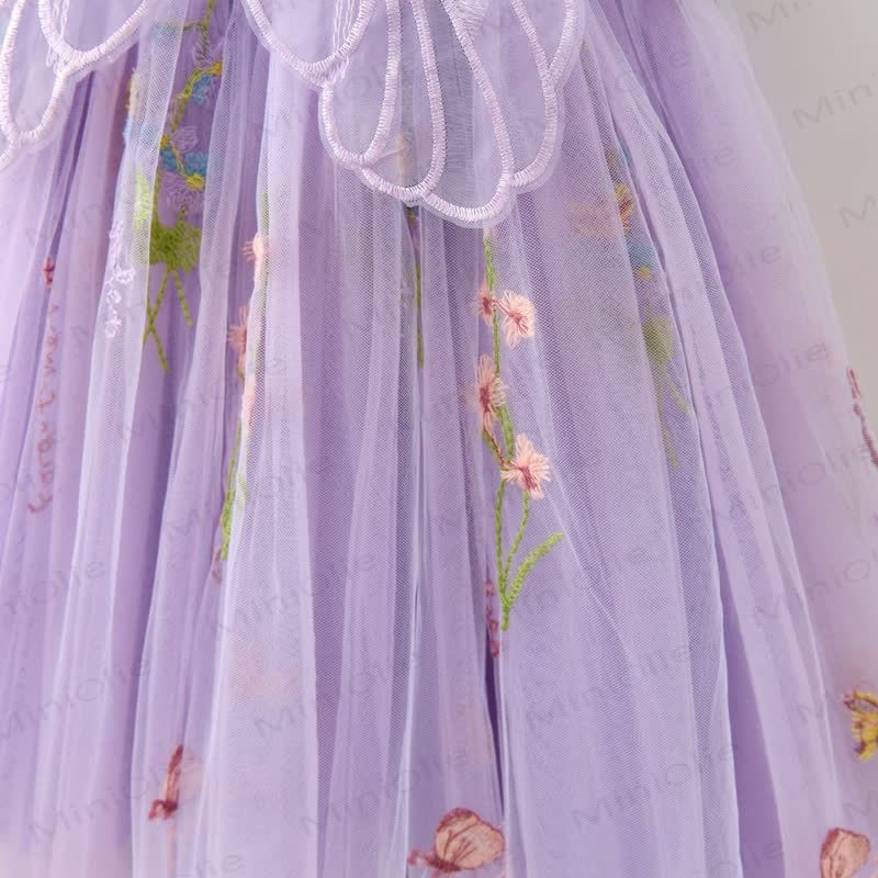 Kleid aus Netzstoff für Baby und Kleinkind , Schmetterling und Blume - image 14