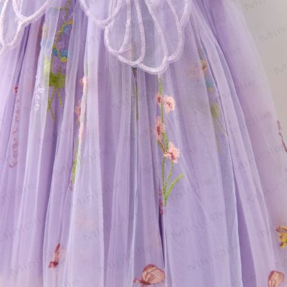 Kleid aus Netzstoff für Baby und Kleinkind , Schmetterling und Blume - image 14