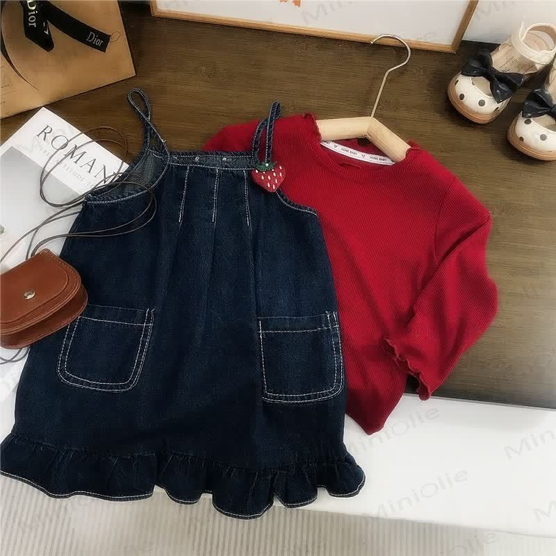 Kleinkind Kind Denim Erdbeere​ - image 3