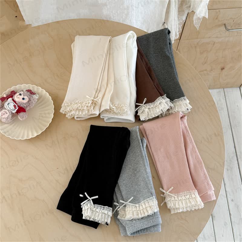 Gamaschen mit Lace und Schleife für Kleinkind - image 7