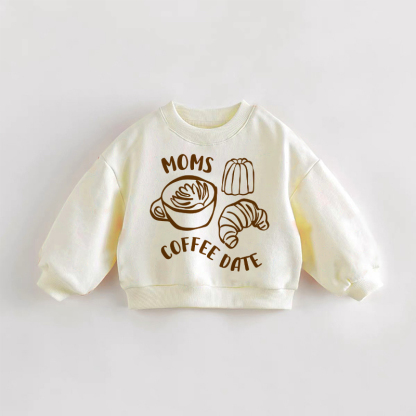 MOMS COFFEE DATE Baby Kleinkind Beige Sweatshirt - Creme - 3-5J - image 1
