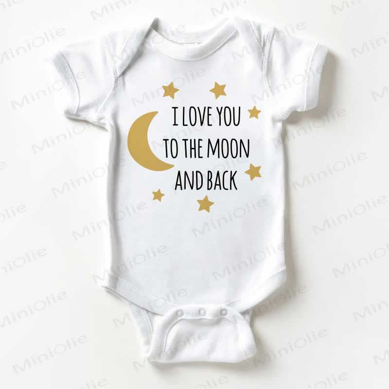 I LOVE YOU TO THE MOON AND BACK – Bodysuit Baby - Weiß - 18-24M - image 1